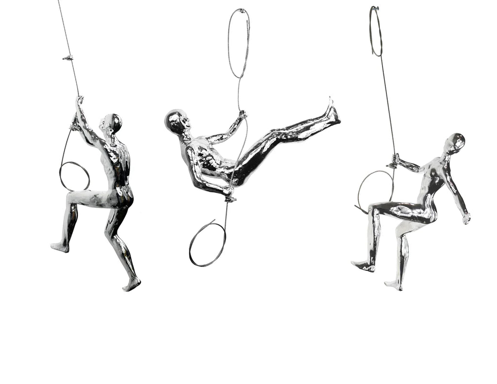 3 pc  climbers sculpture