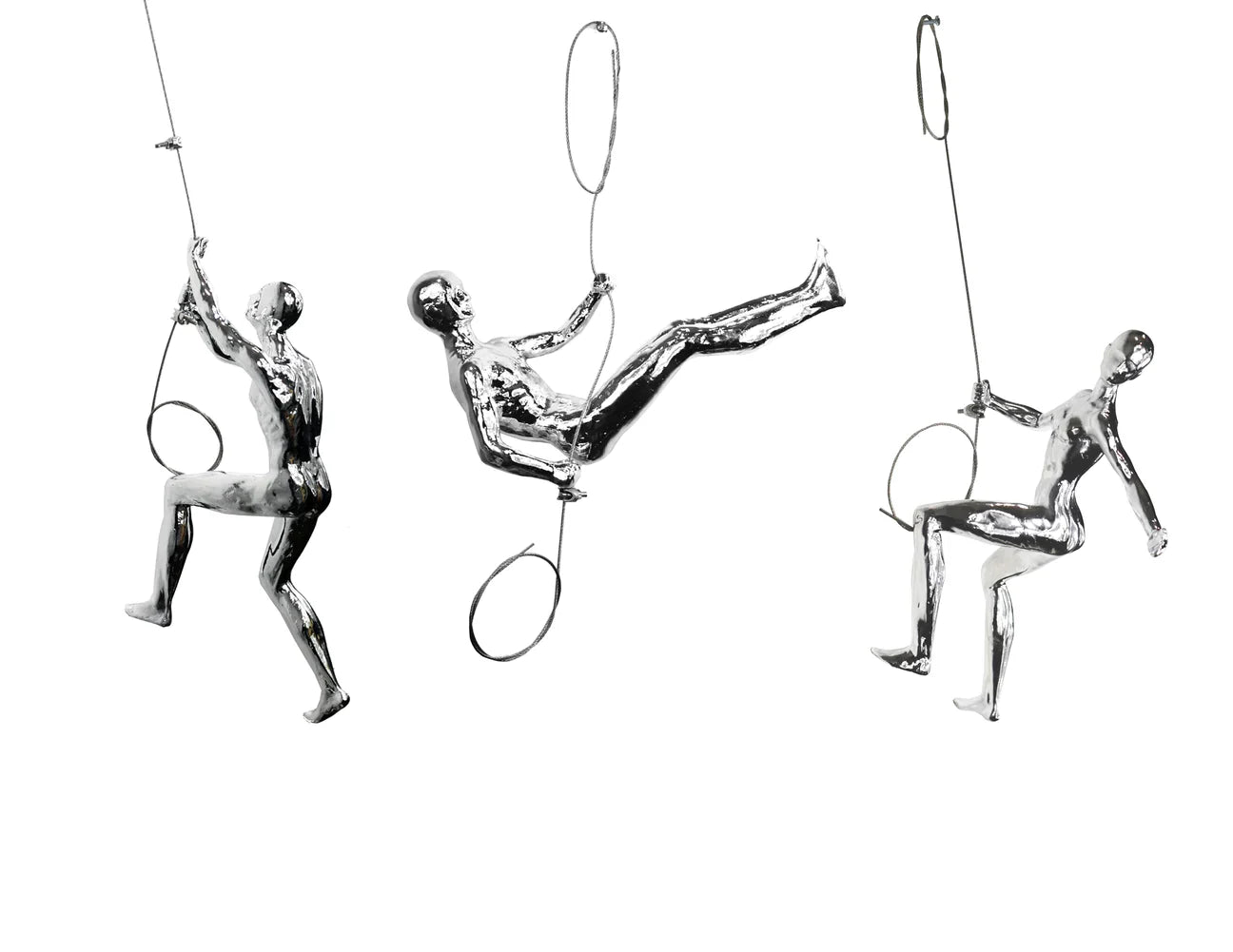 3 pc  climbers sculpture