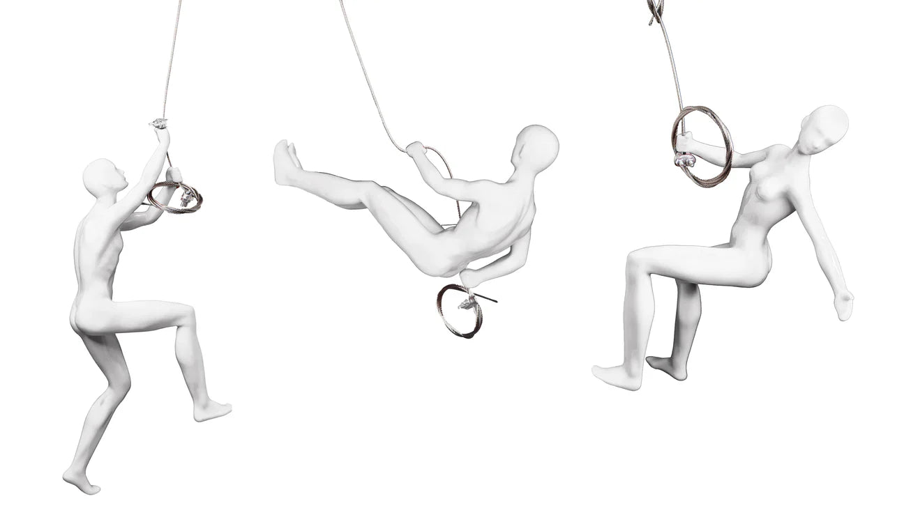 3 pc  climbers sculpture