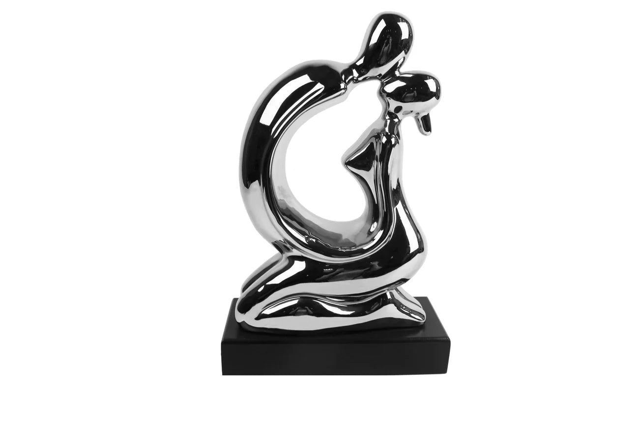 Silver Couple Sculpture