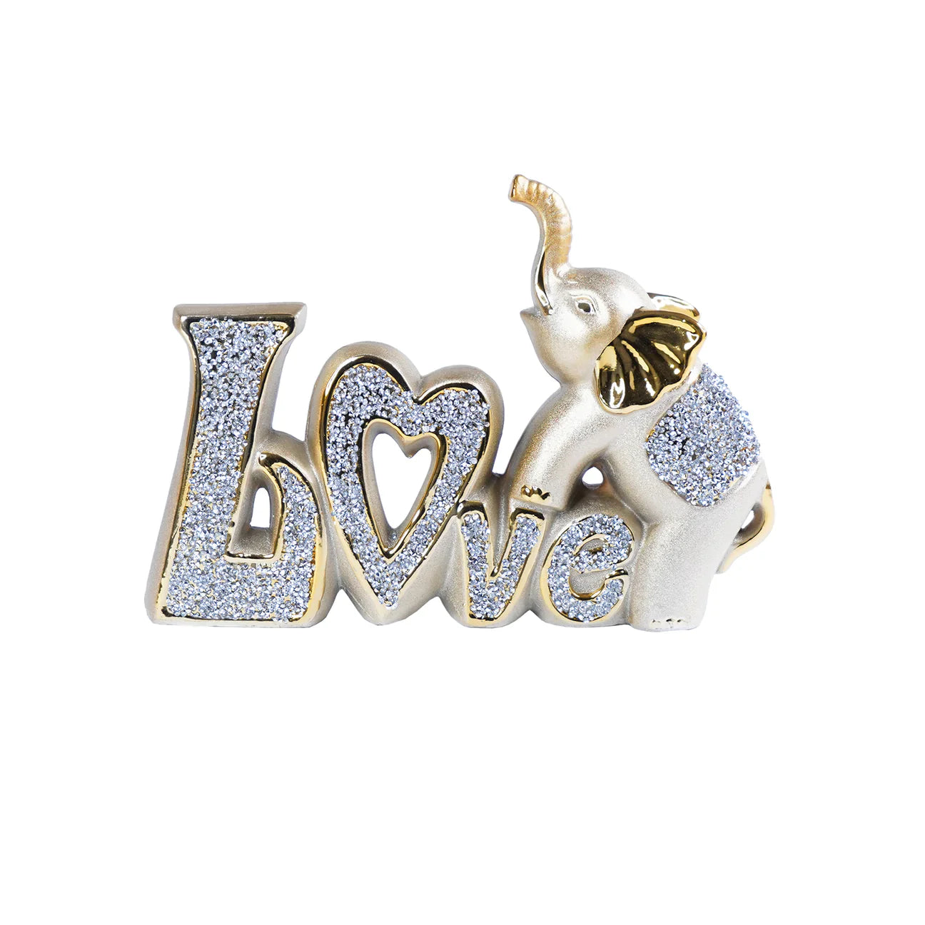 Elephant w/ LOVE Sign