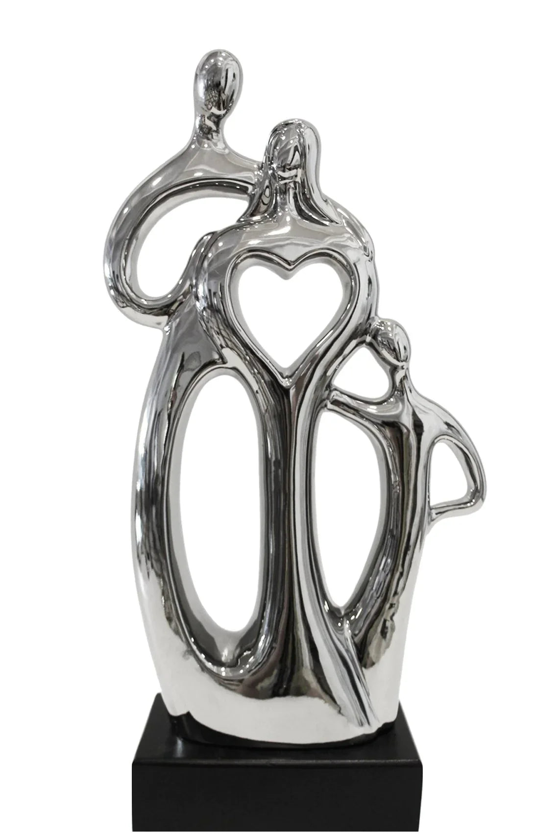 Family Heart Cut Out Sculpture