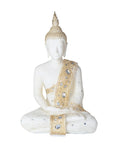 White/Gold Sitting Buddha