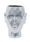 Geometric Head Ceramic Sculpture