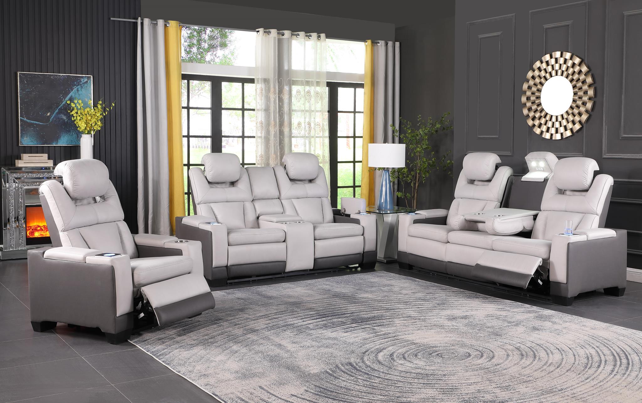 Living room set recliner