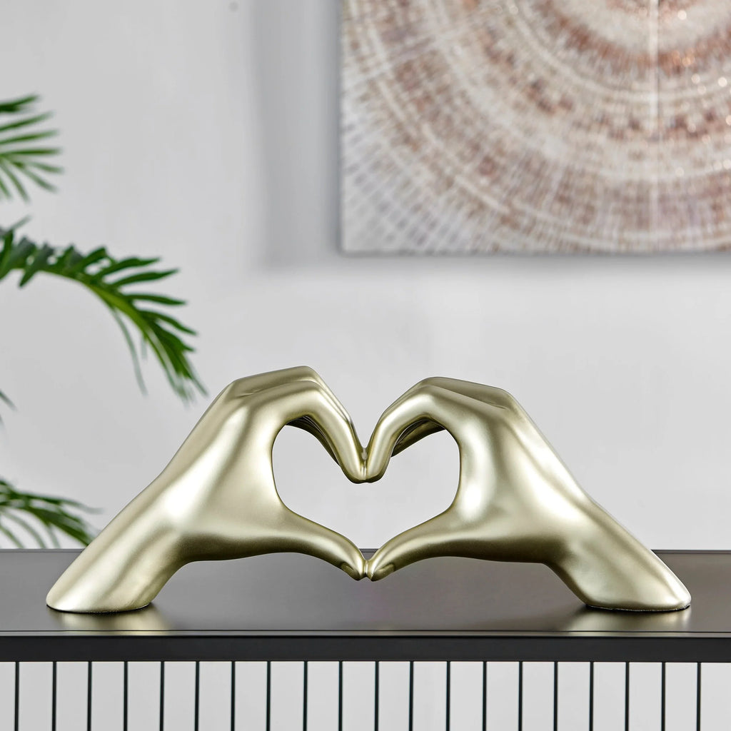 HEART HANDS CHAMPAGNE GOLD