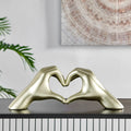 HEART HANDS CHAMPAGNE GOLD