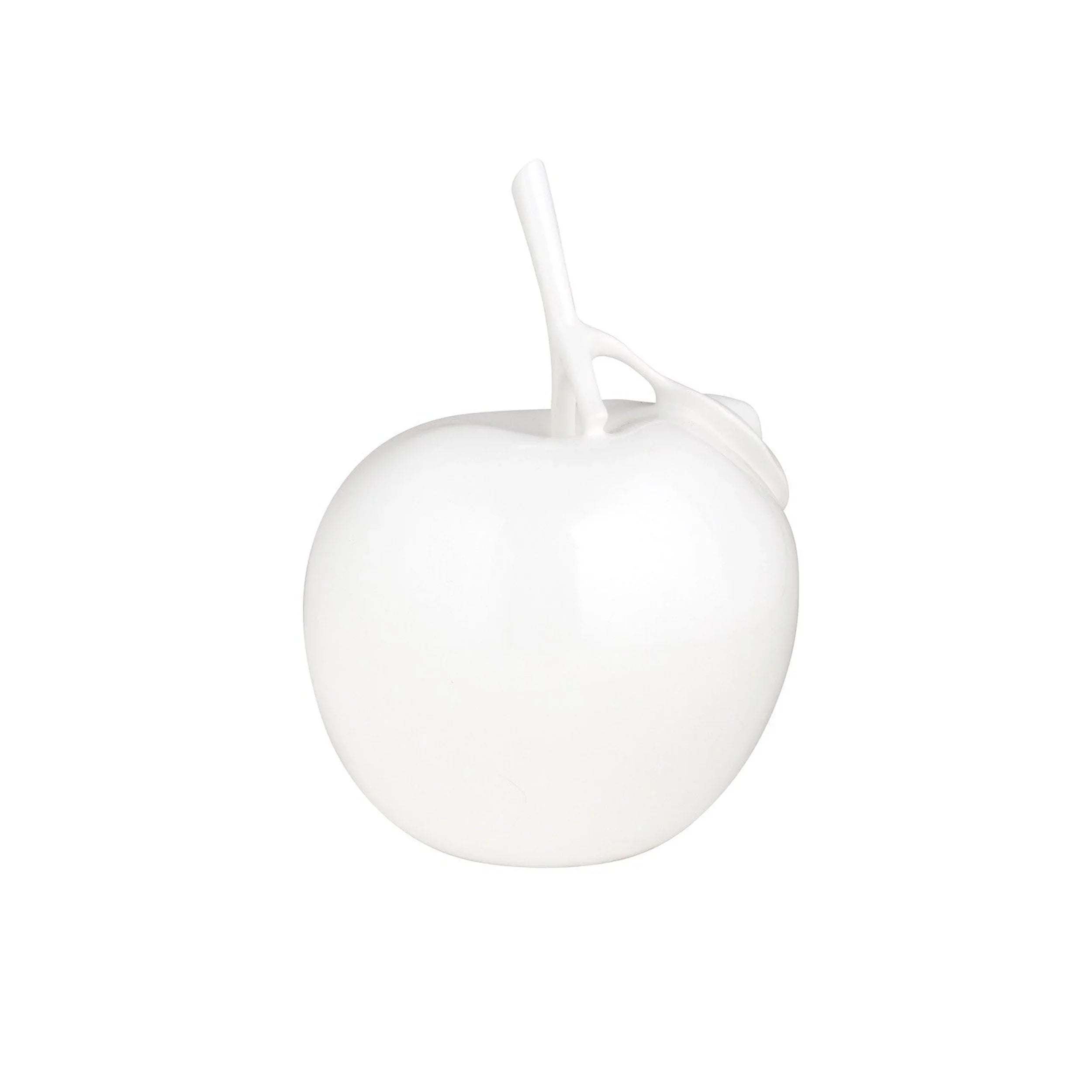 SOLID COLOR APPLE SCULPTURE // WHITE