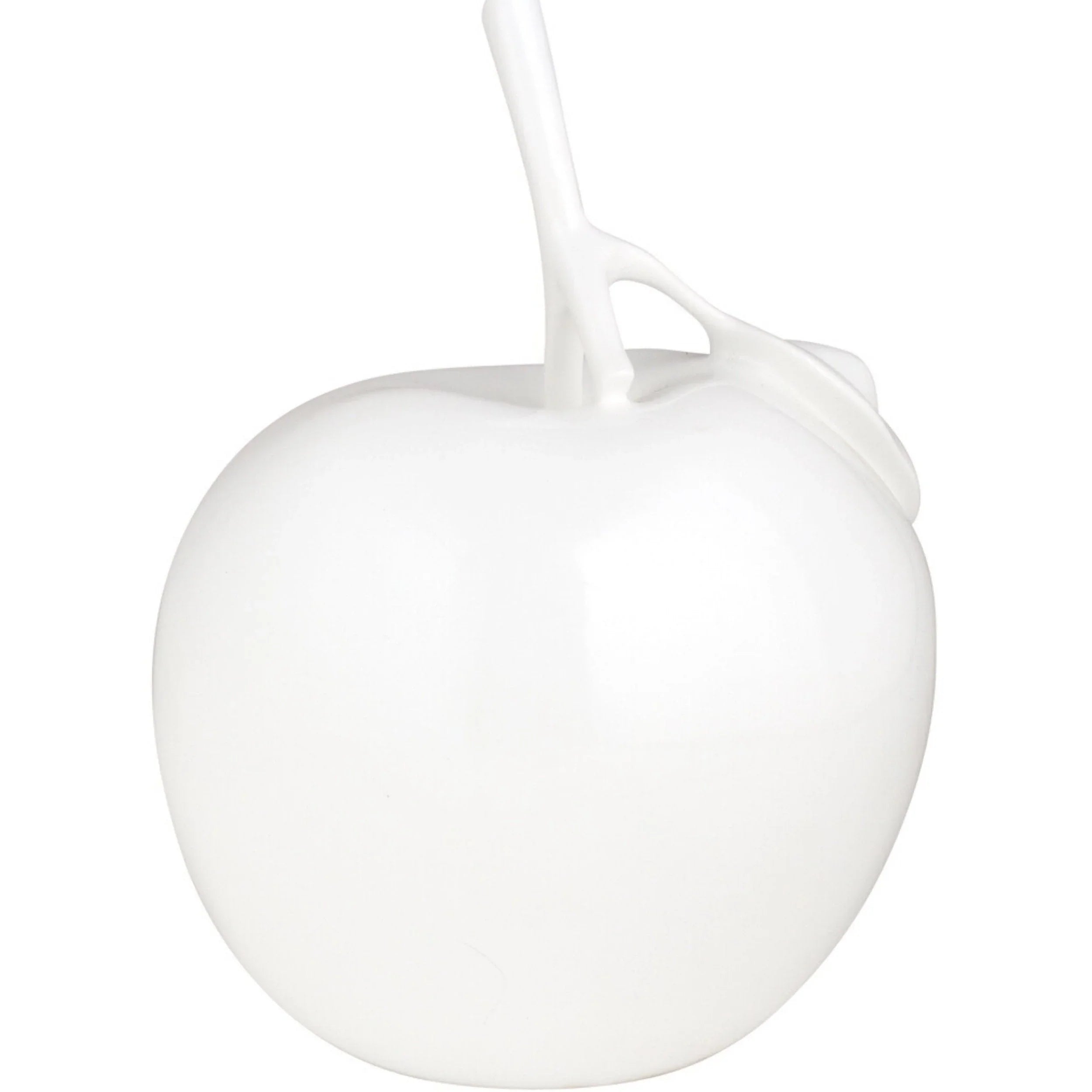 SOLID COLOR APPLE SCULPTURE // WHITE
