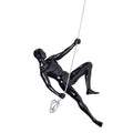 Glossy black climbing