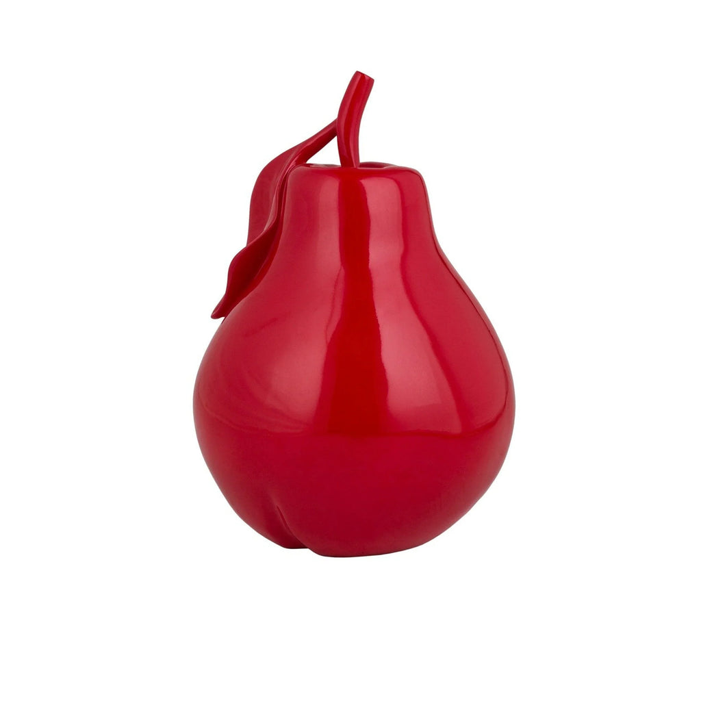 SOLID COLOR PEAR SCULPTURE // RED
