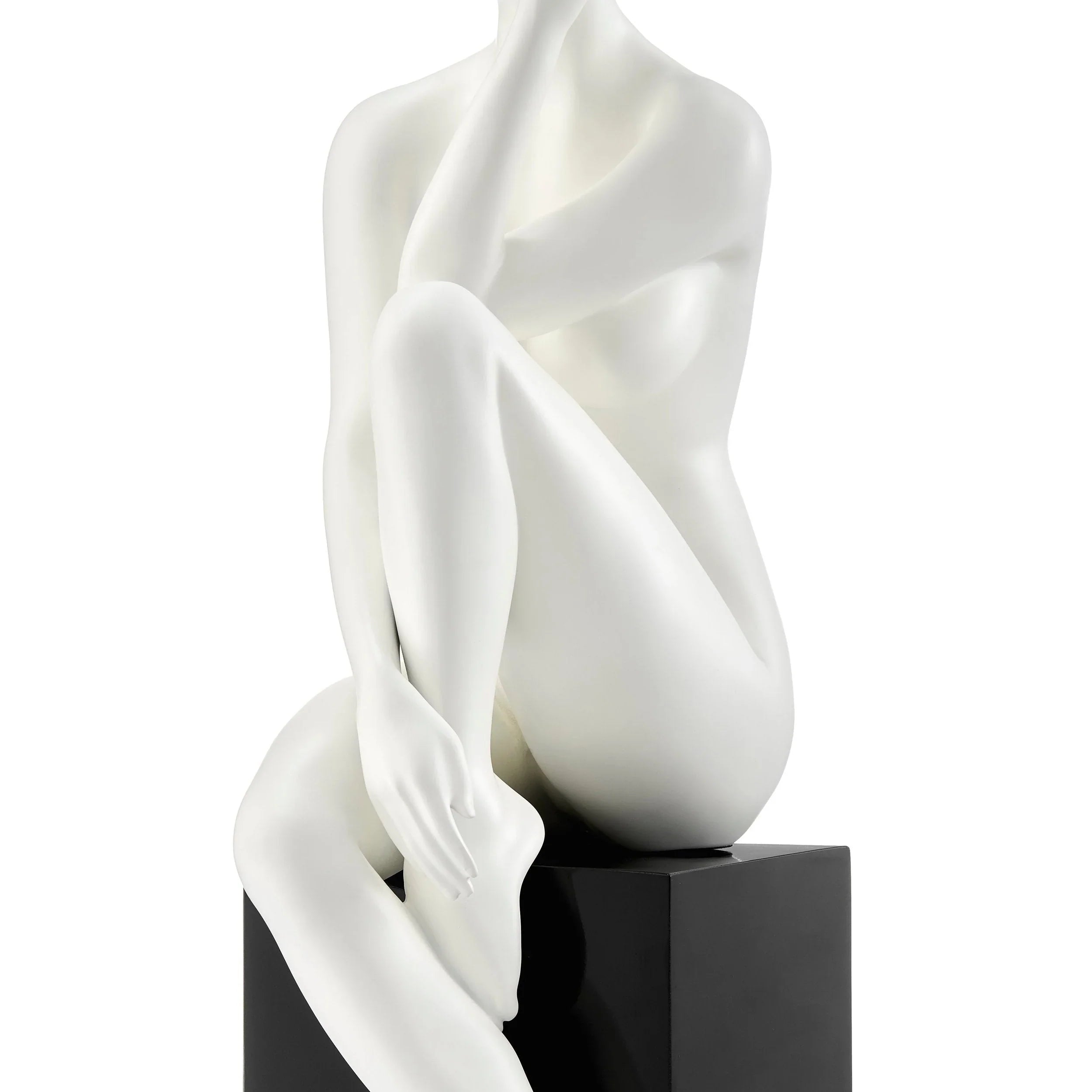 ANTOINETTE DOLL SCULPTURE WITH BASE // MATTE WHITE