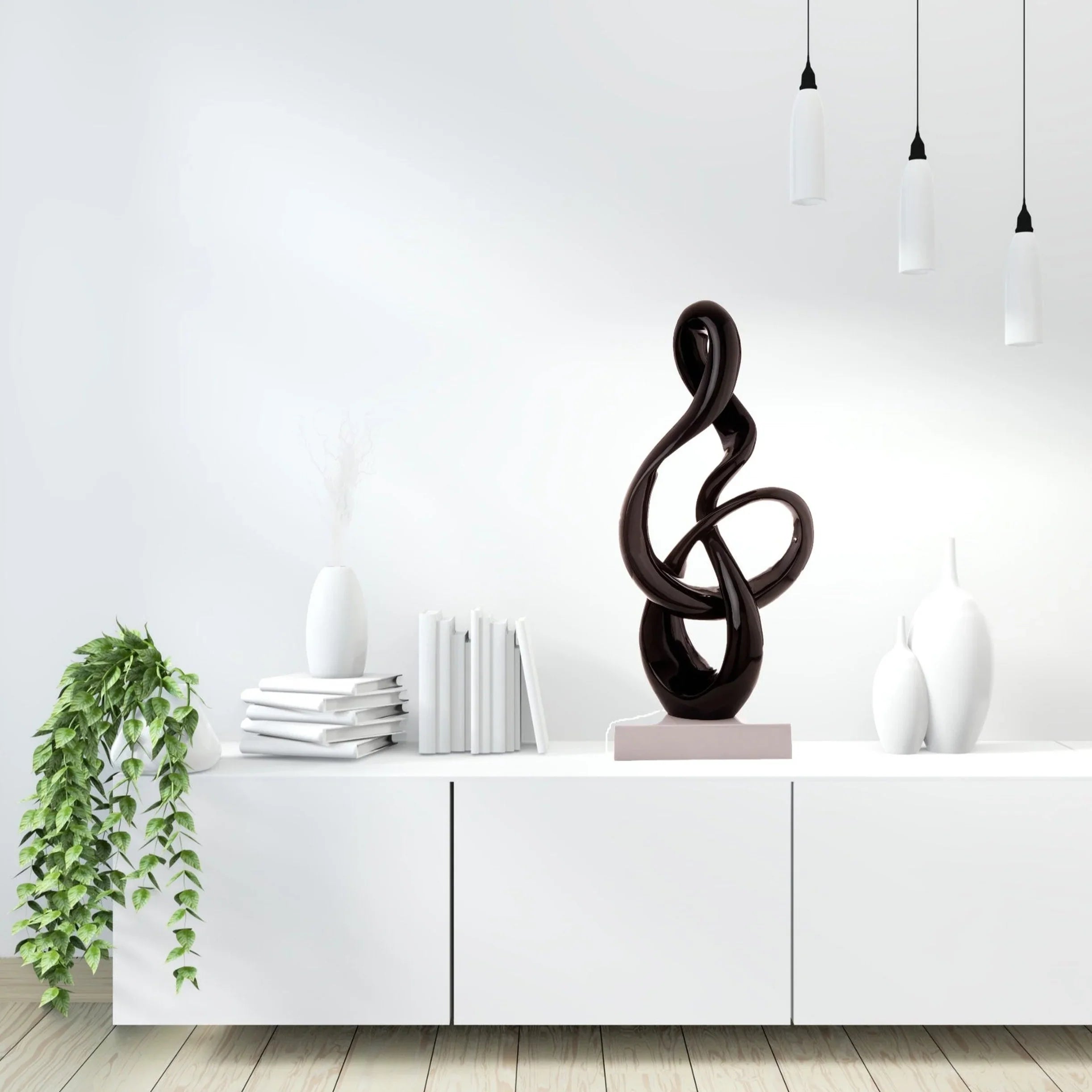ANTILIA TREBLE ABSTRACT SCULPTURE - LARGE BLACK