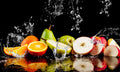 Fruits Splashing