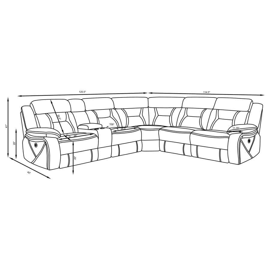 3 Recliner sectorial