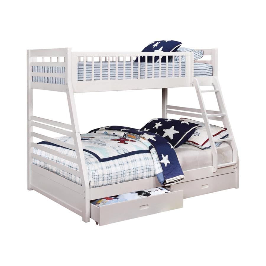 Twin over full w 2 drawer