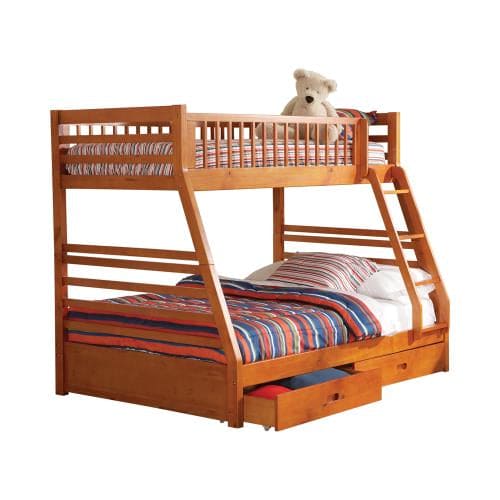 Twin over full w 2 drawer