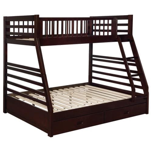 Twin over full w 2 drawer