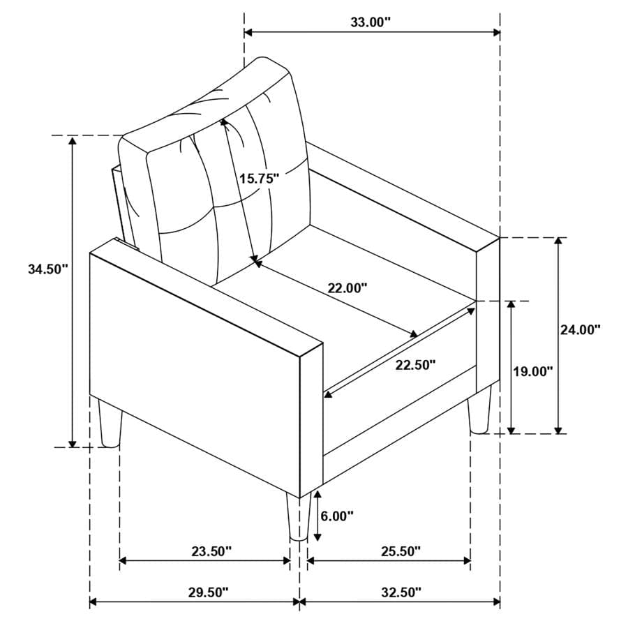 LIVING ROOM SET 3 PC