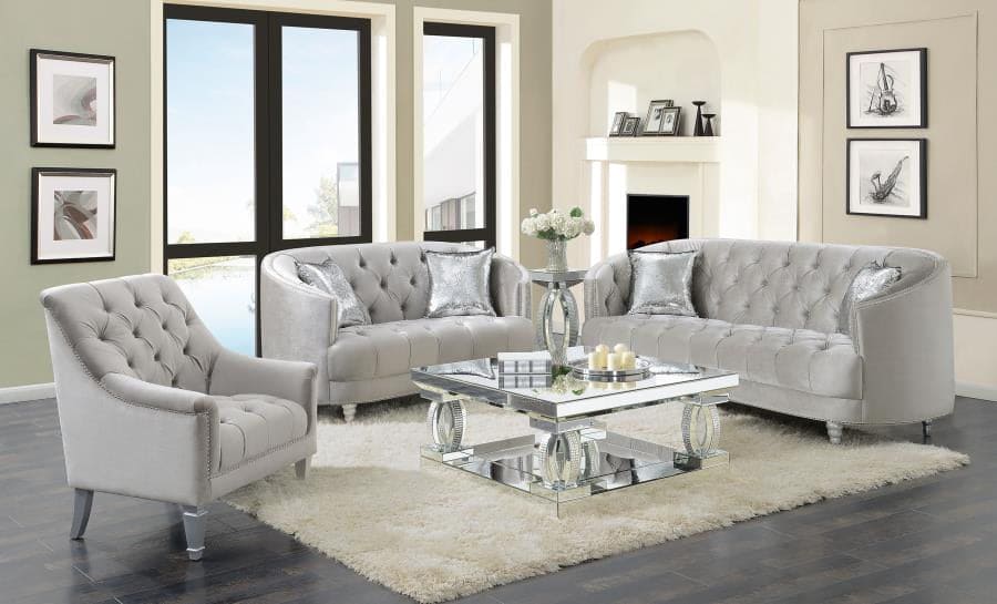 Velvet living room