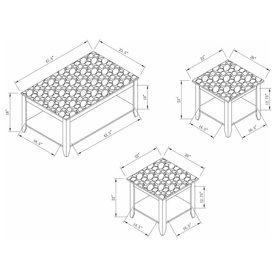 COFFEE TABLE 3 pc SET