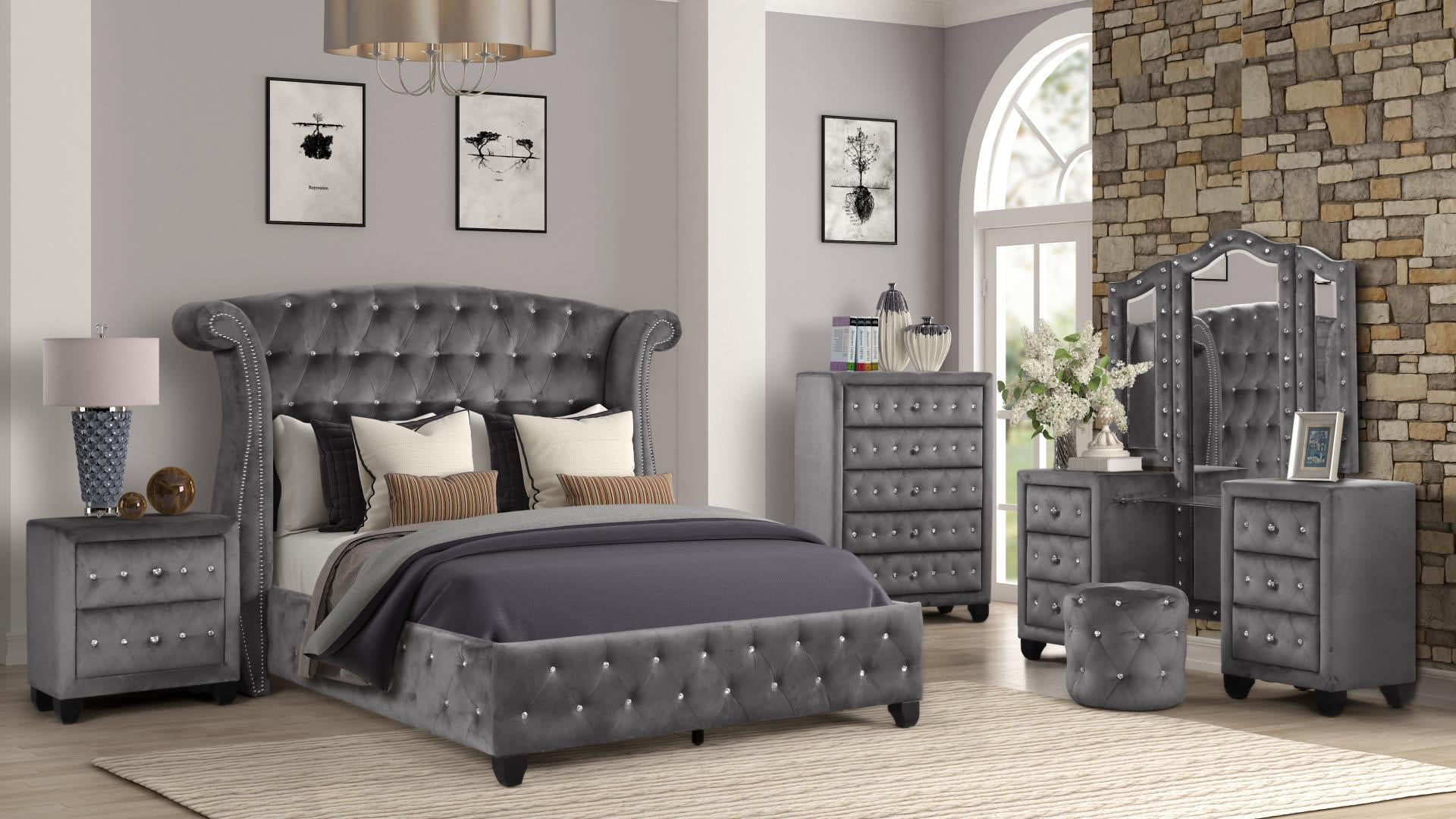 BEDROOM SET W VANITY