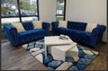 Velvet sofá and loveseat